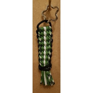 10 STRAND WIDE ROUND BRAID SLEUTELHANGER - GROEN 10 STRAND WIDE ROUND BRAID SLEUTELHANGER - GROEN